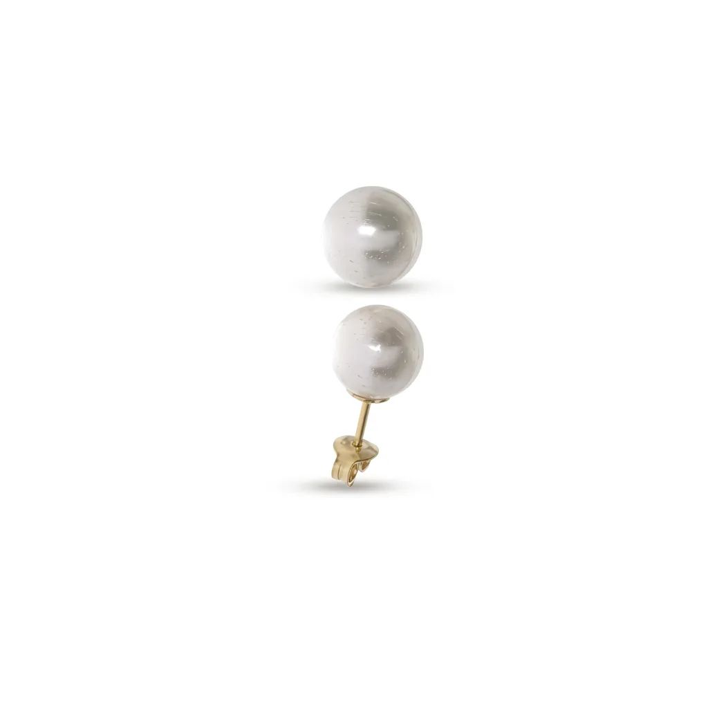 Broome Pearl Studs in 18ct Yellow Gold