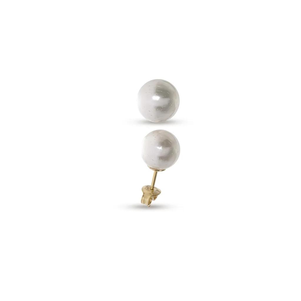 Broome Pearl Studs in 18ct Yellow Gold