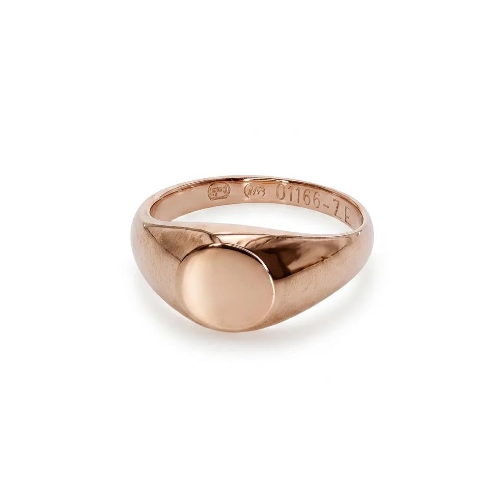Signet Ring in 9ct Rose Gold, Size K