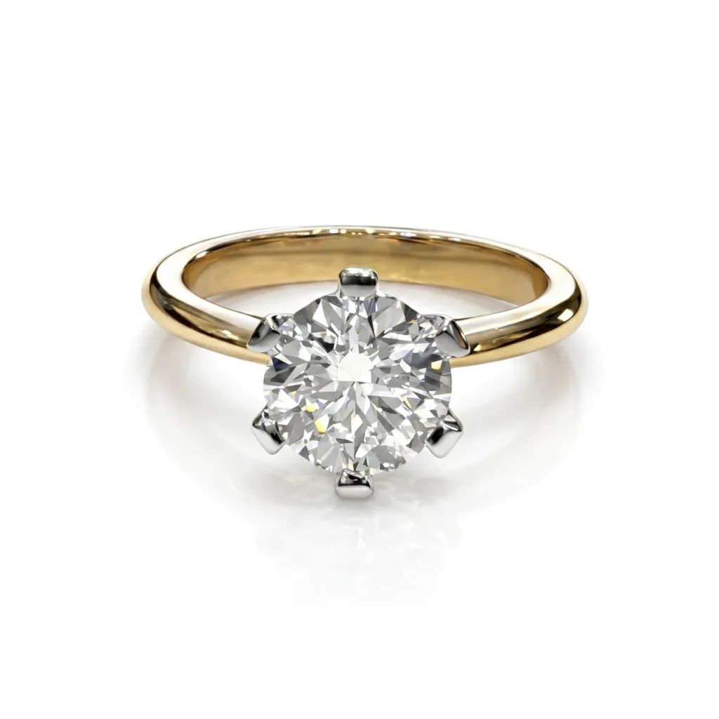 Diamond Solitaire Ring in 18ct Gold