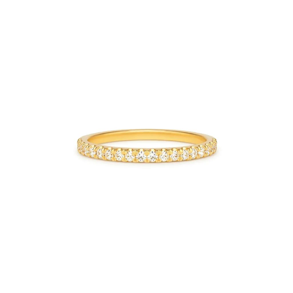 Split Claw Eternity Ring in 18ct Yellow Gold
