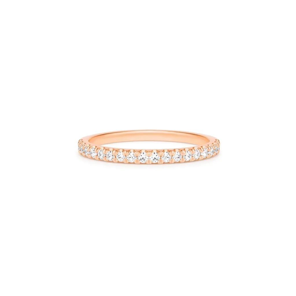 Split Claw Eternity Ring in 18ct Rose Gold