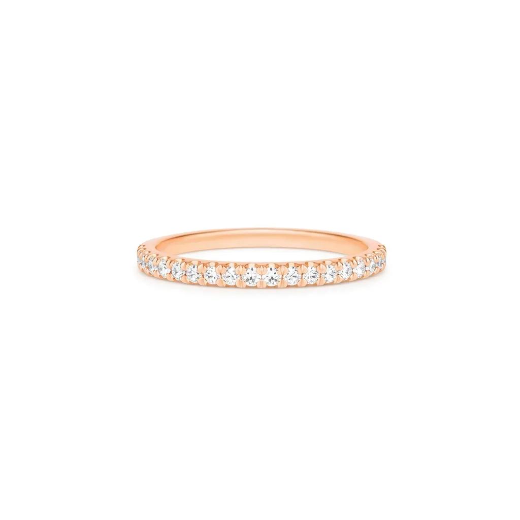Split Claw Eternity Ring in 18ct Rose Gold