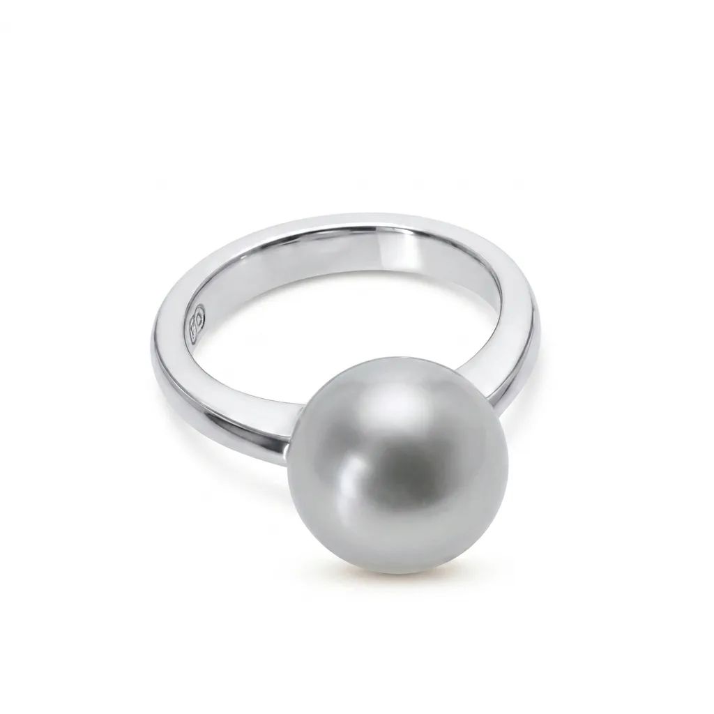 Pearl & 18ct White Gold Ring
