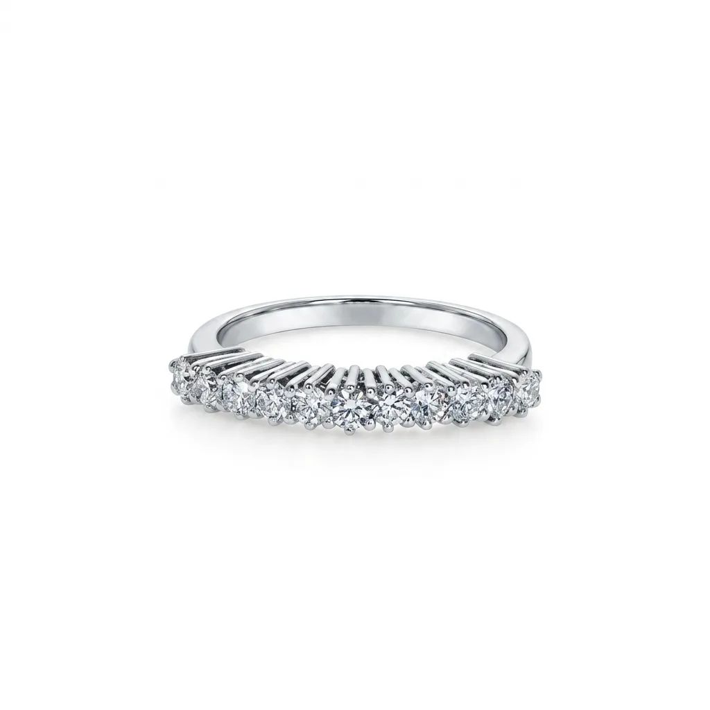 Claw Set Diamond Ring in 18ct White Gold
