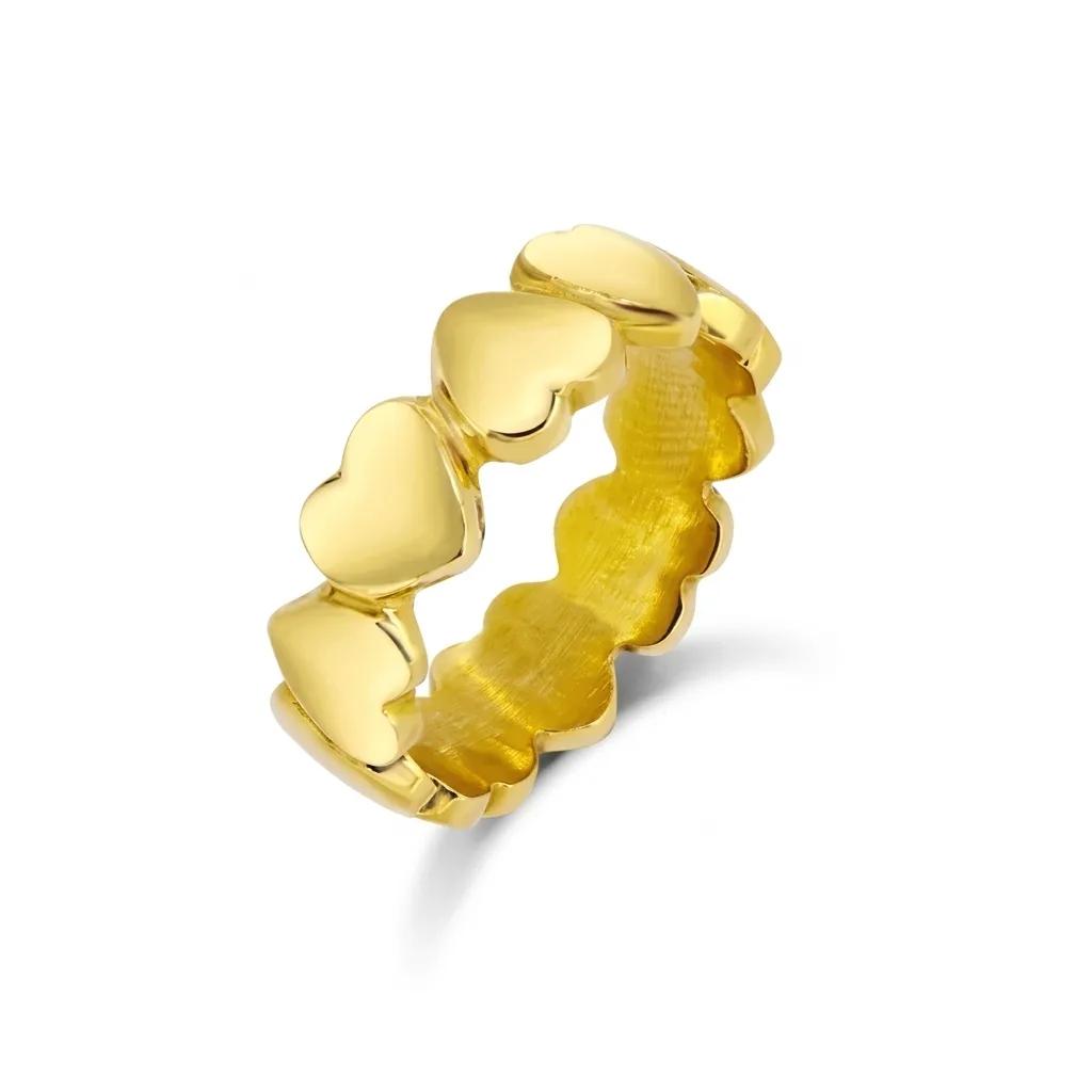 Handmade Heart Ring in 18ct Yellow Gold