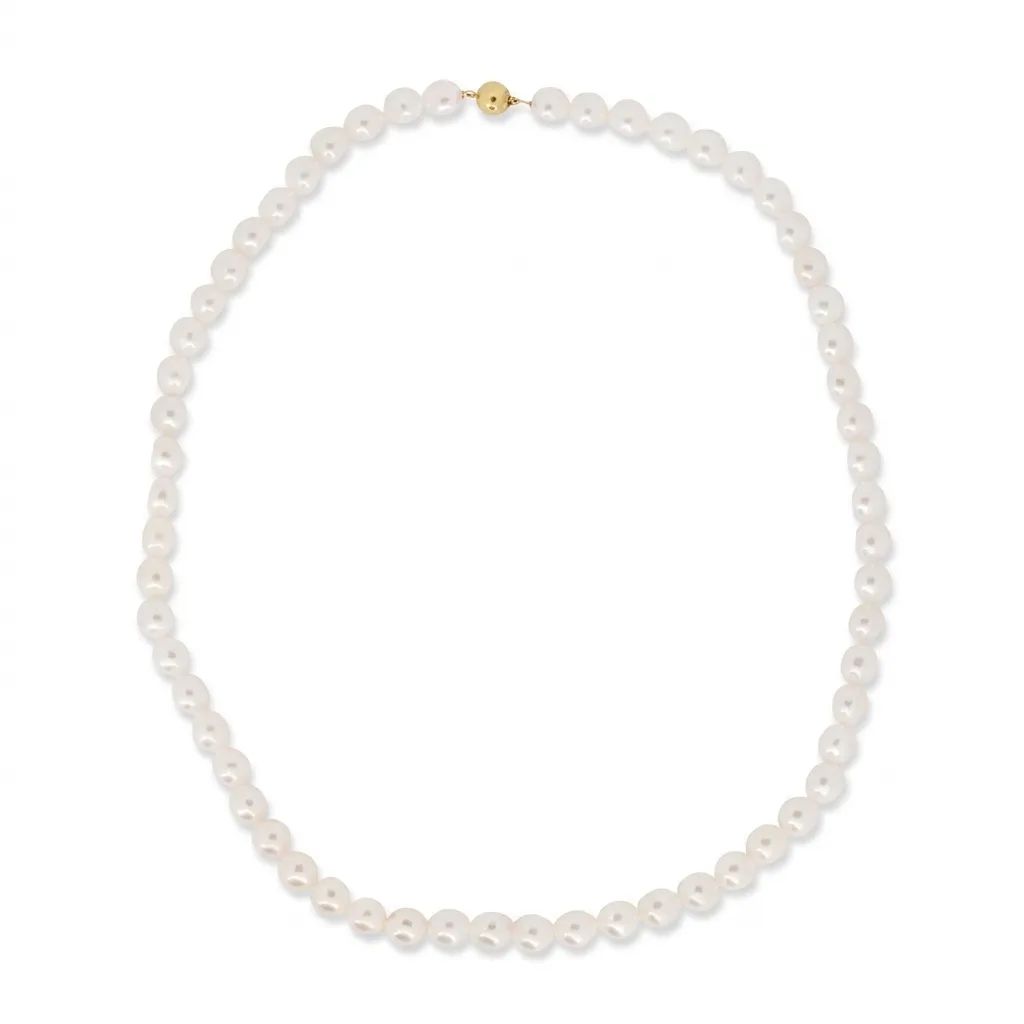 Multi Strand Akoya Pearl Necklace in 18ct Gold, 43cm