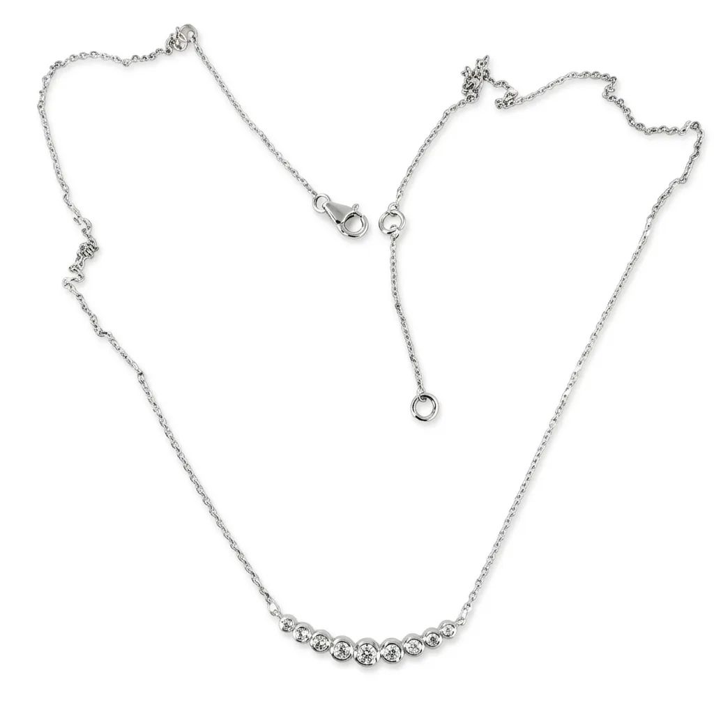 Bezel Centre Pendant Necklace in 18ct Yellow Gold