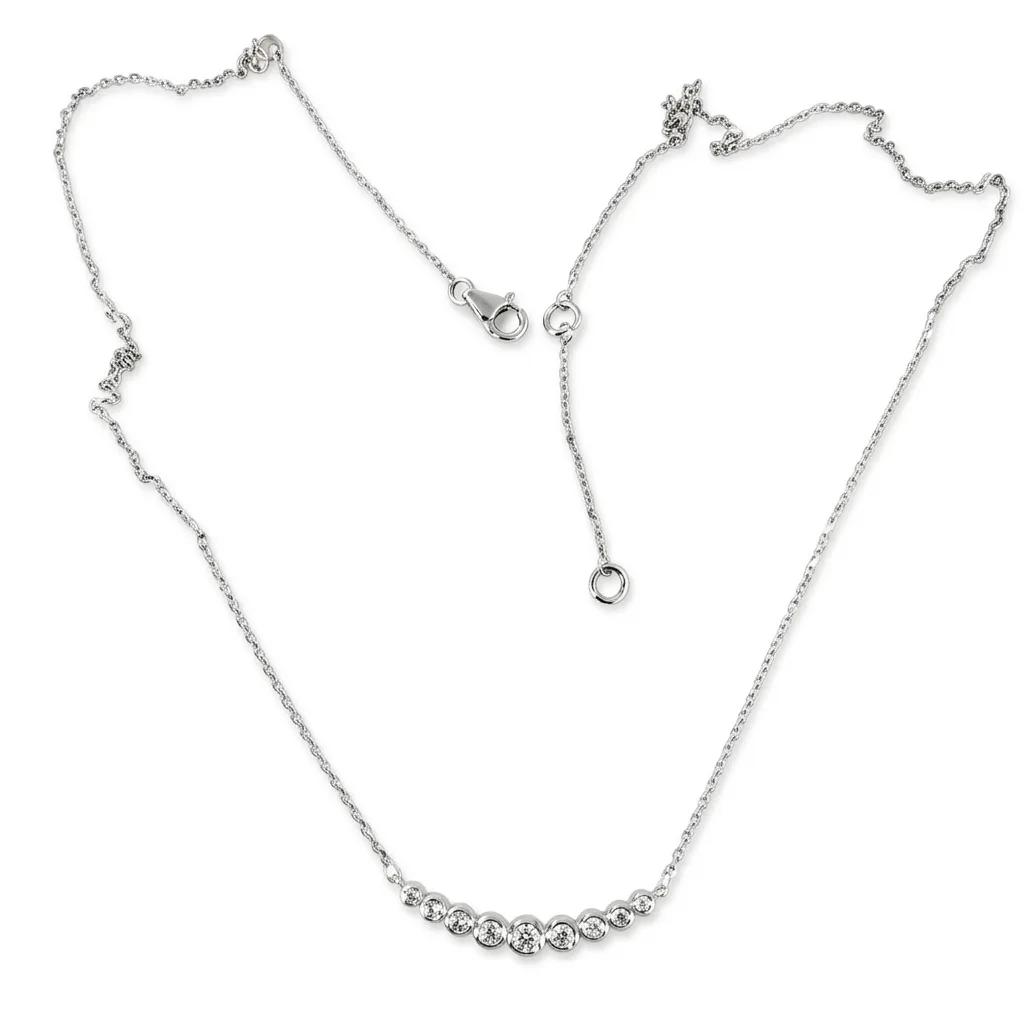 Bezel Centre Pendant Necklace in 18ct Yellow Gold