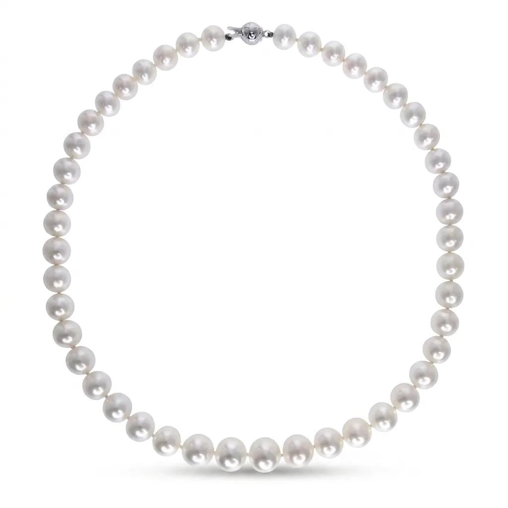 Broome Pearl Graduated Strand in 18ct White Gold, 47cm