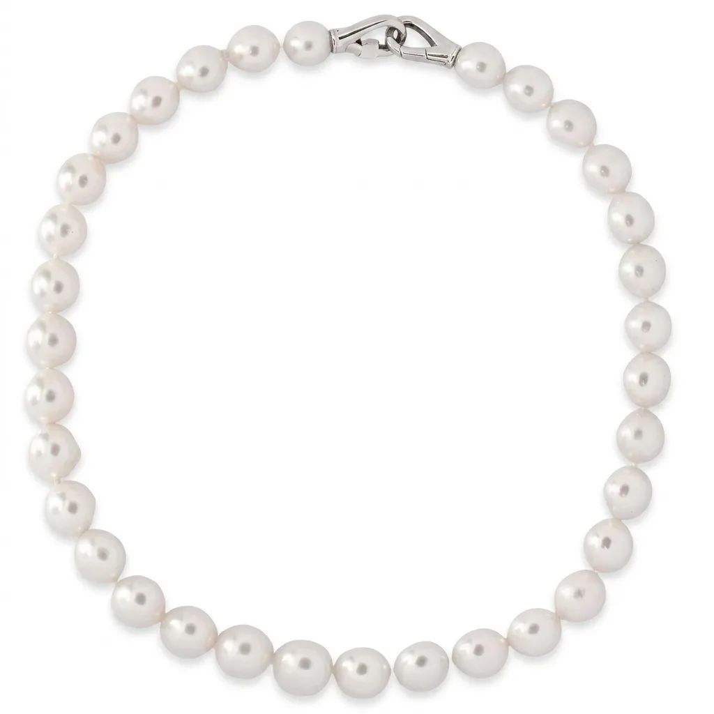 Broome Pearl Strand in 925 Sterling Silver, 49.5cm