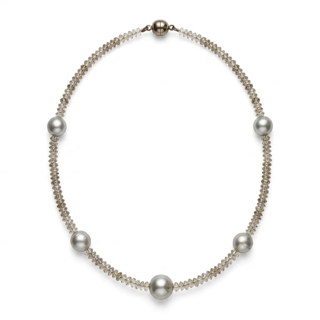 Golden South Sea Pearl & Citrine Multi-Strand Necklace, 41cm