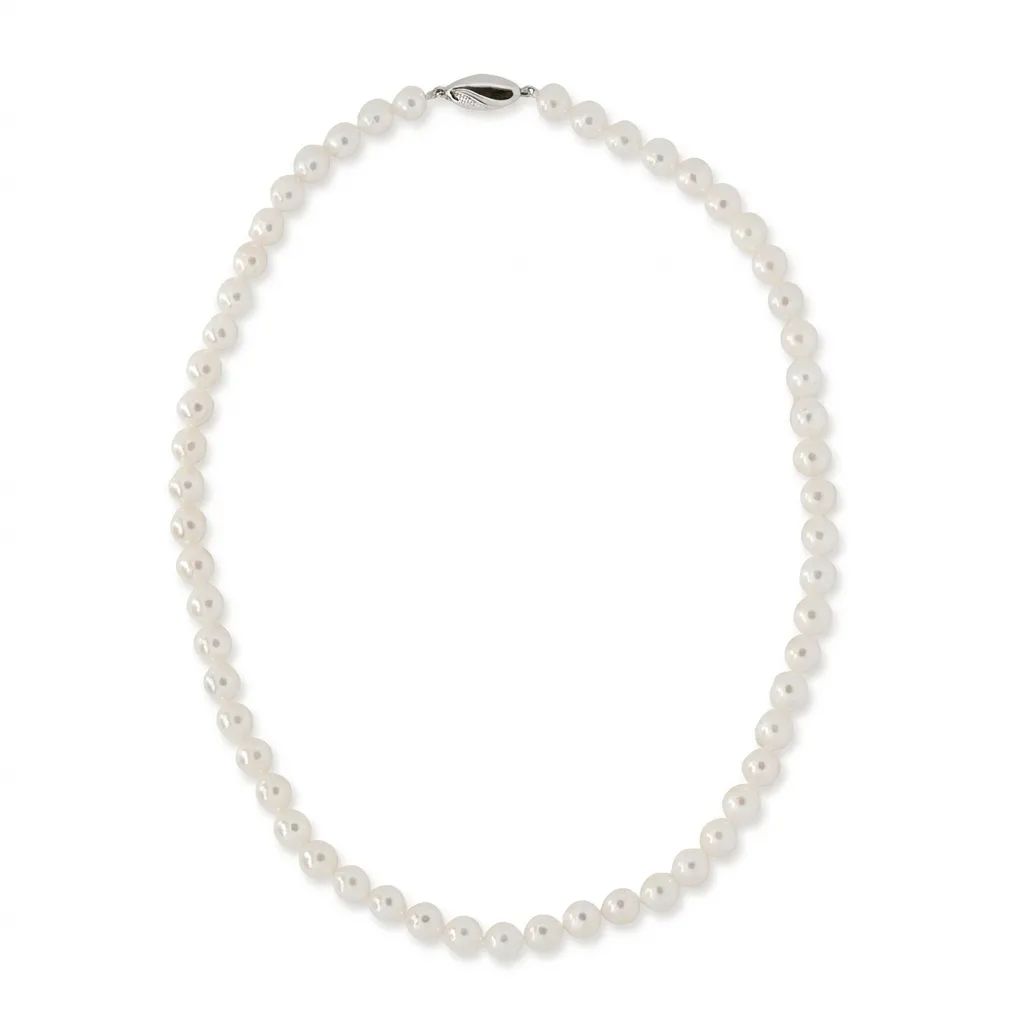 Multi Strand Akoya Pearl Necklace in 9ct Gold, 45cm