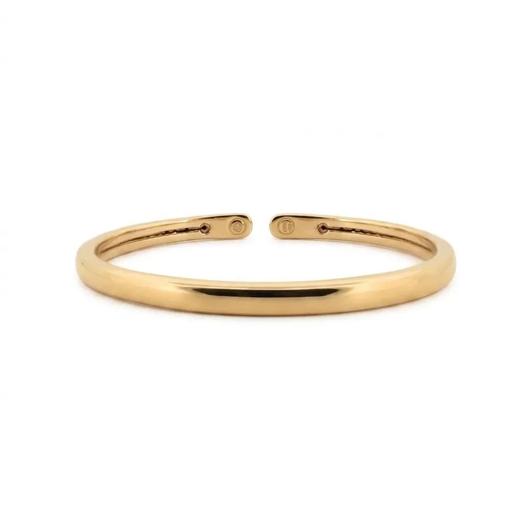 Twisted 18k Yellow Gold Bangle