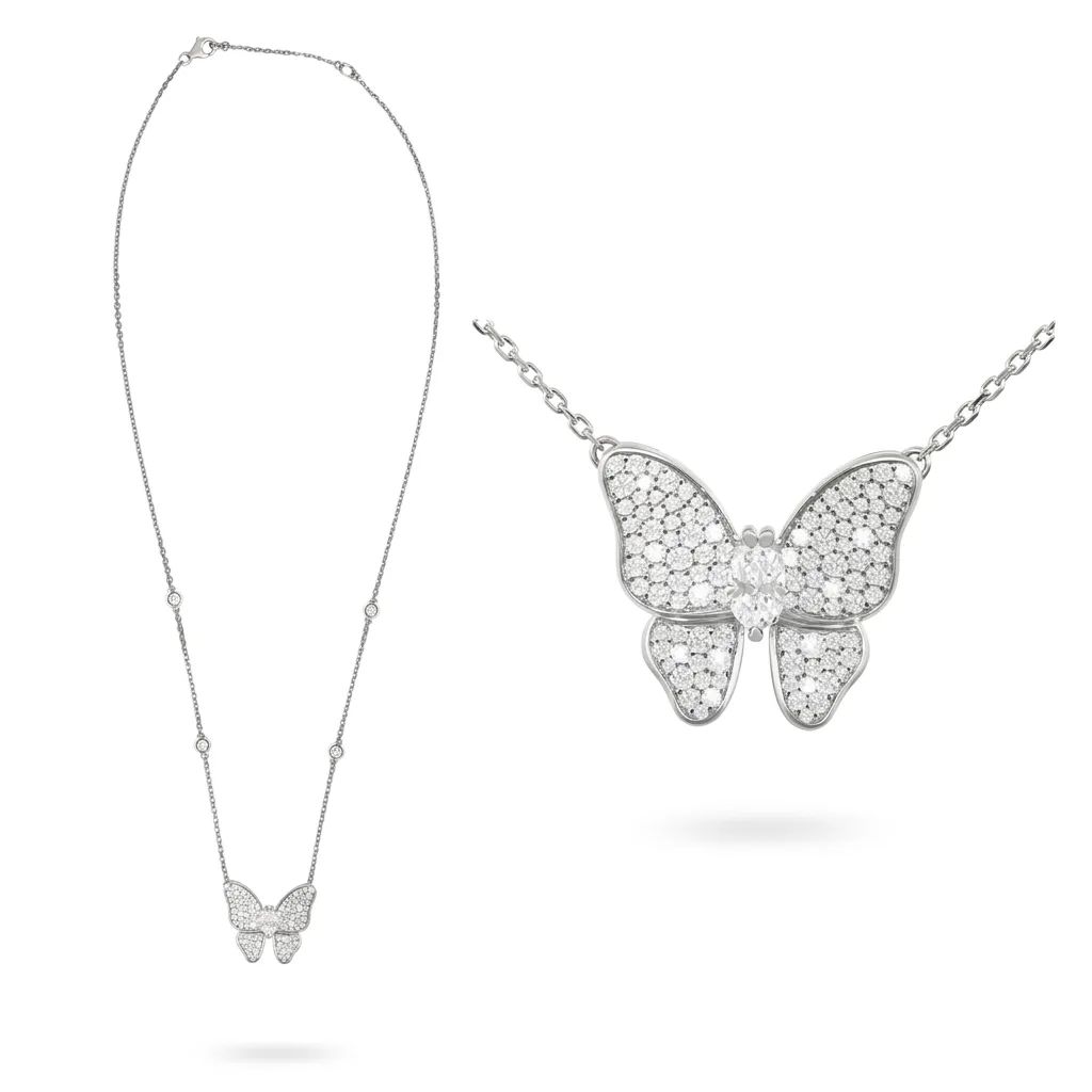 Diamond Chain in 18k White Gold