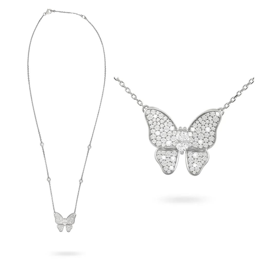 Diamond Chain in 18k White Gold