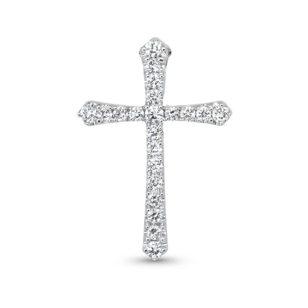Classical Cross Pendant in 18ct White Gold