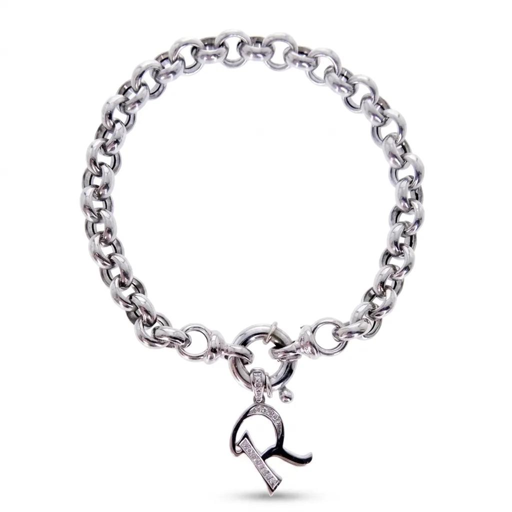 Belcher Deluxe Bracelet in 18ct White Gold