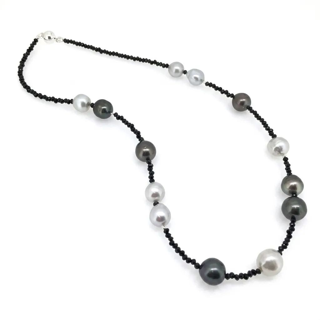 Black South Magnet Chain in 9ct Gold, 46cm