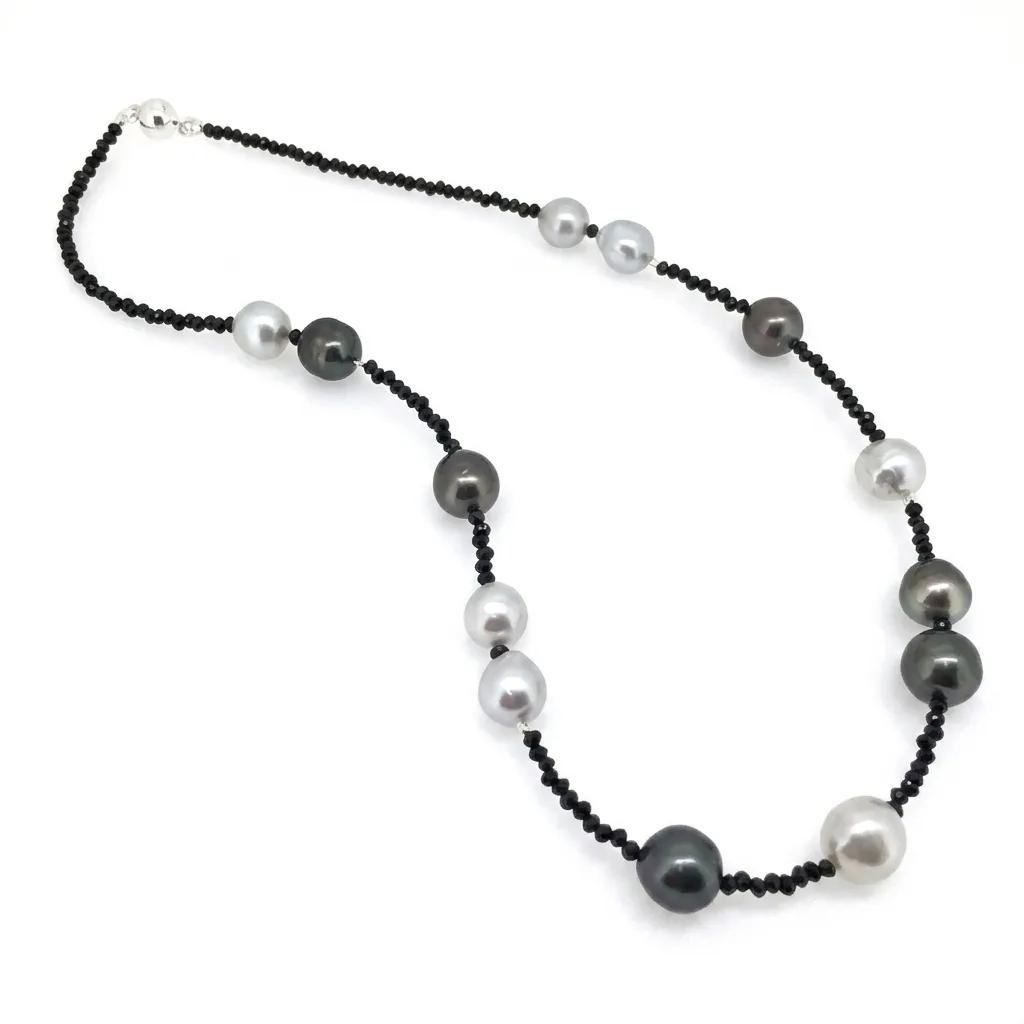 Black South Magnet Chain in 9ct Gold, 46cm