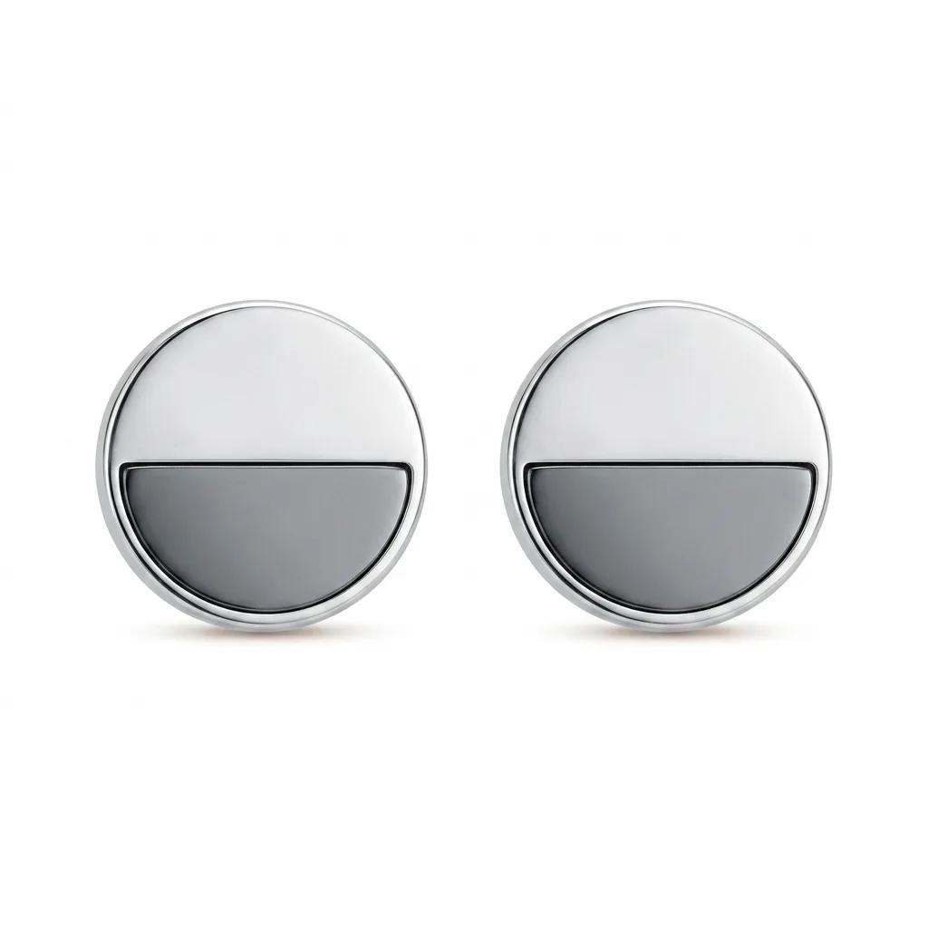 Round Clip Earrings in 9ct White Gold with Diamonds