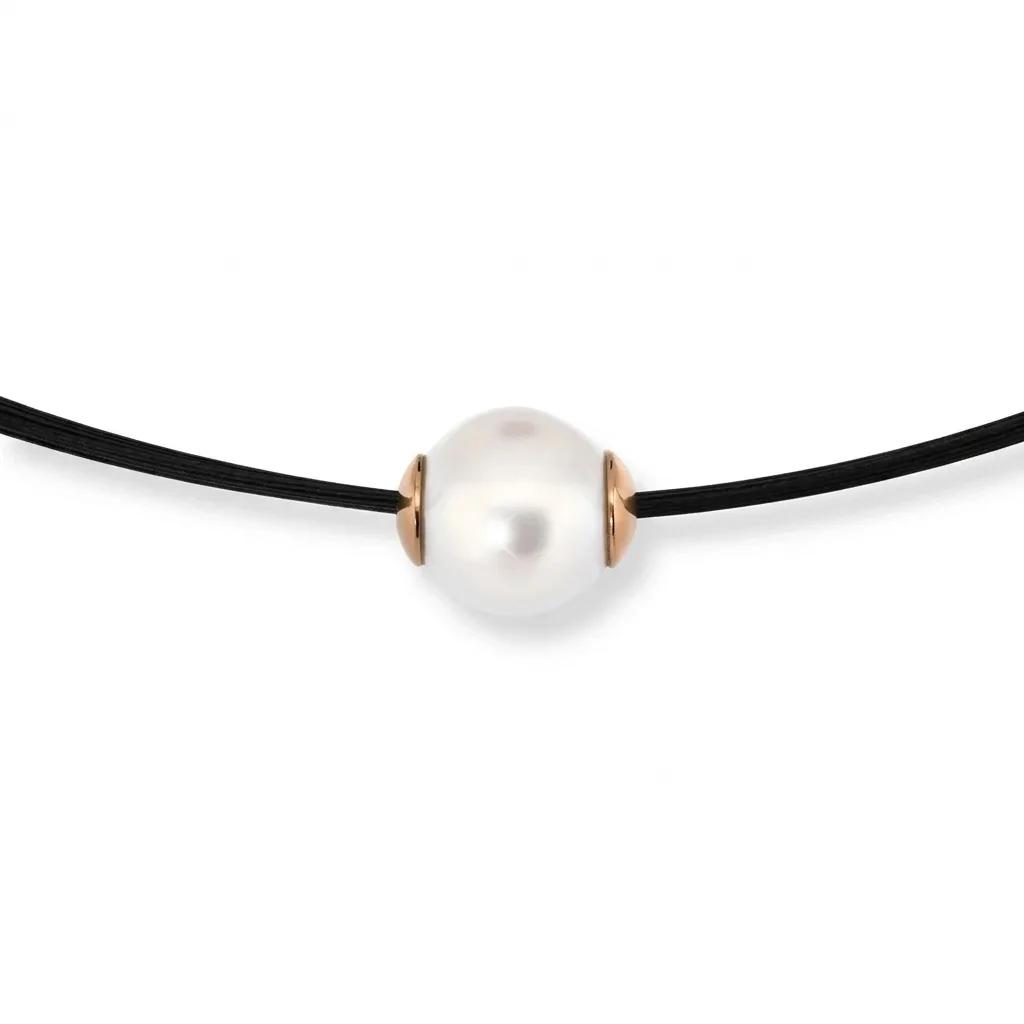 Round Broome Pearl Pendant in 18ct Yellow Gold