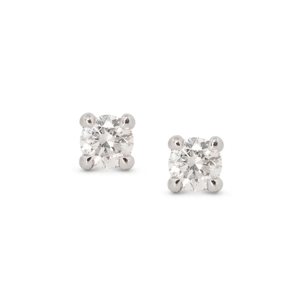 Diamond Studs in 18ct White Gold