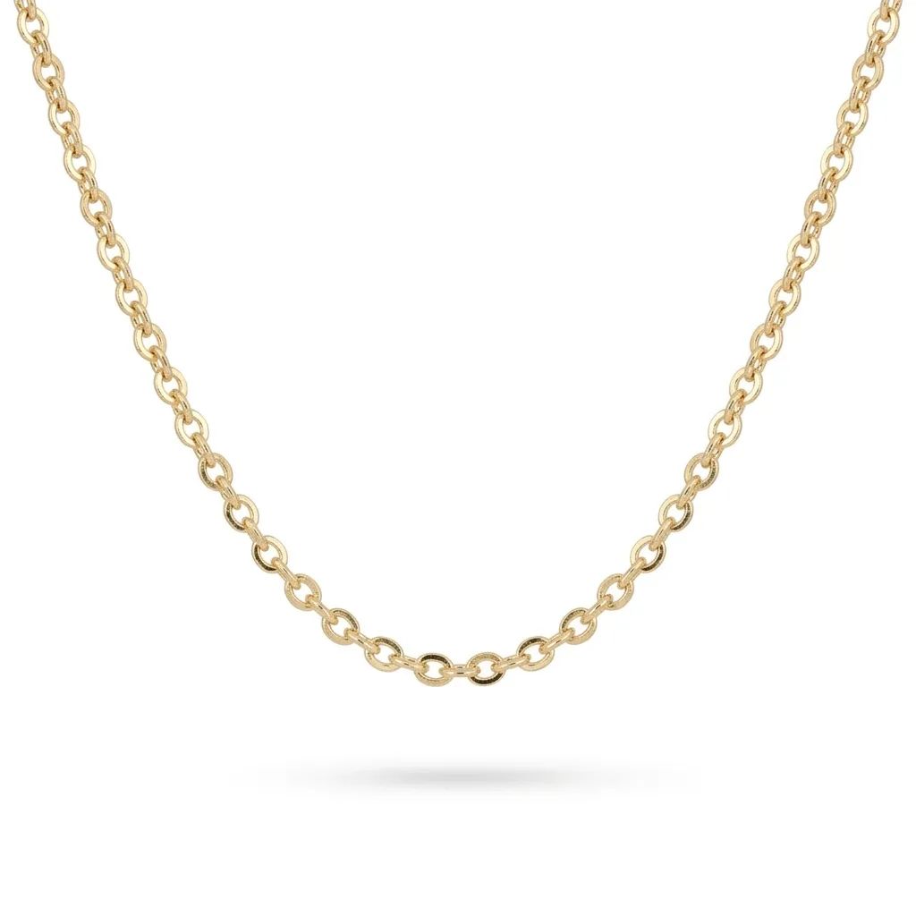 Belcher, Cut Chain in 18ct Yellow Gold, 50cm