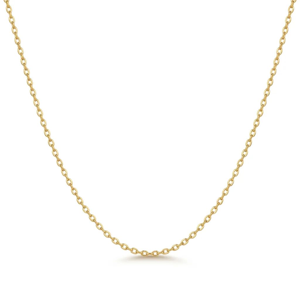 Laser Cut Belcher Chain in 18ct Yellow Gold, 45-42cm Adjustable