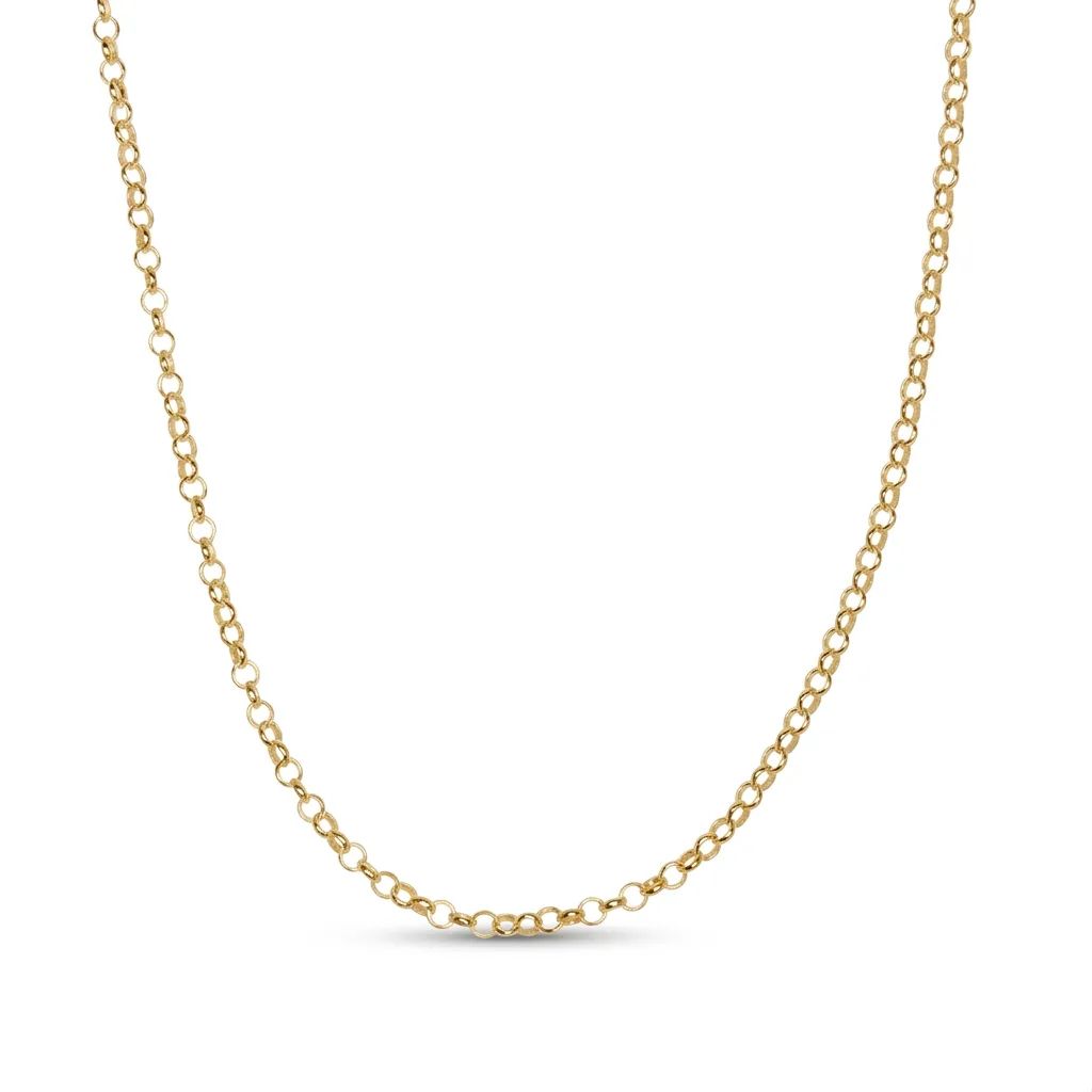 Curb Chain with Bolt Clasp in 9ct Yellow Gold, 45cm