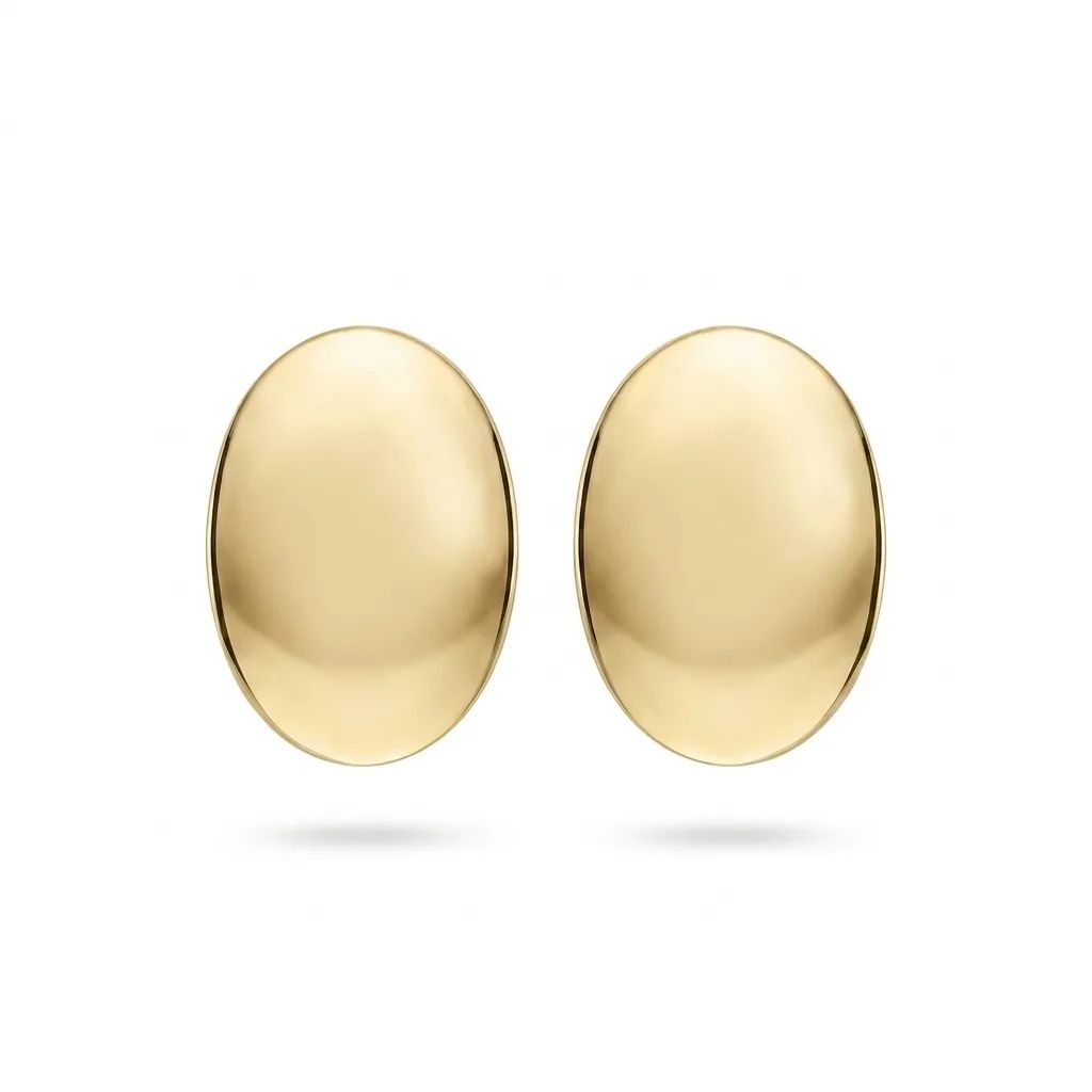 Oval Cufflinks in 18ct Yellow Gold