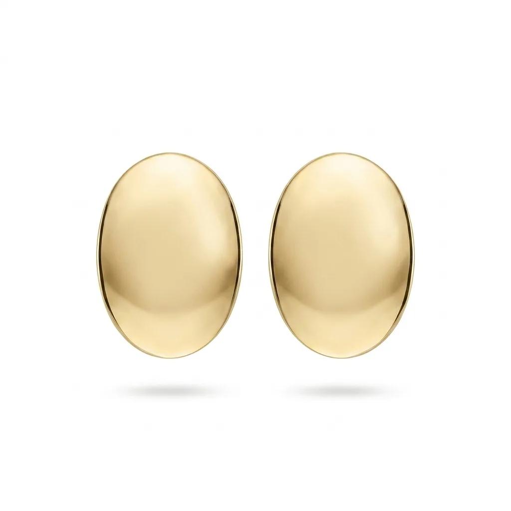 Oval Cufflinks in 18ct Yellow Gold