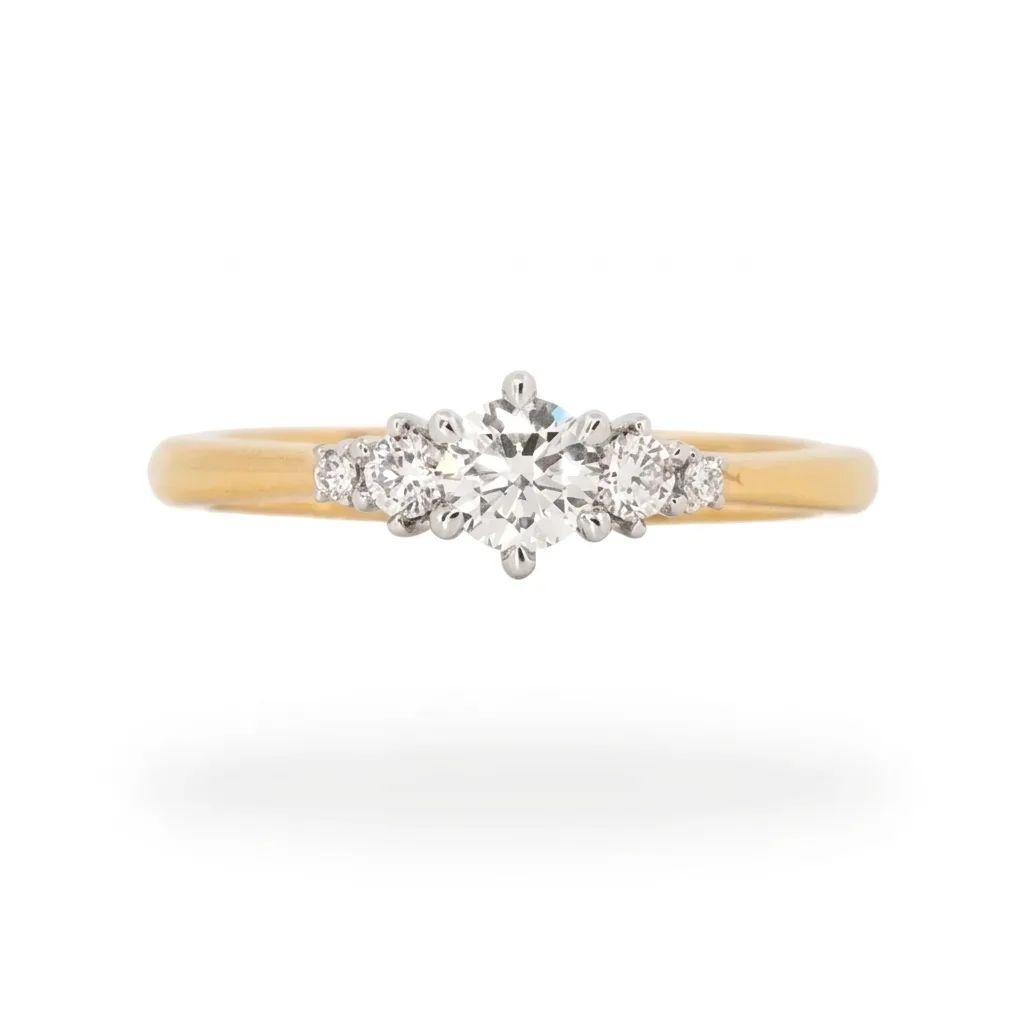 Five Stone Diamond Ring in 18ct Yellow Gold