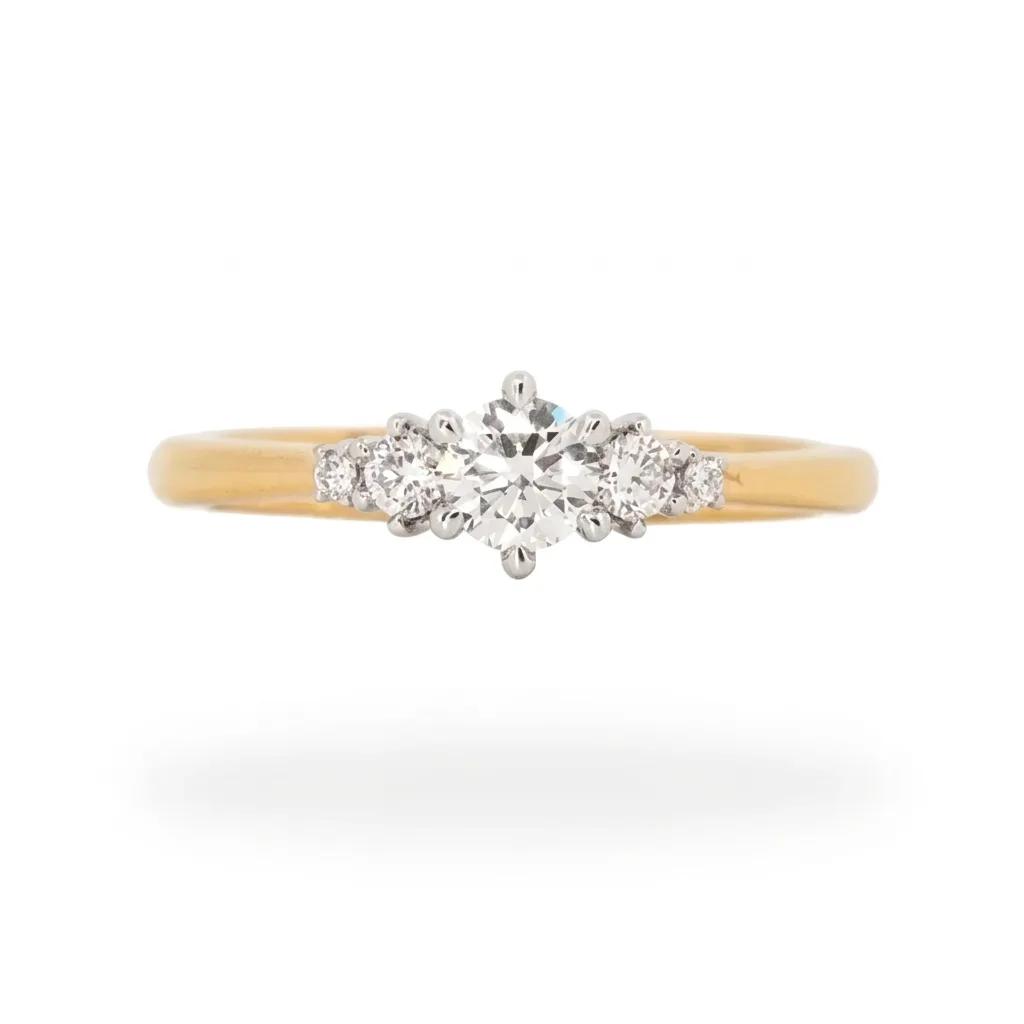 Five Stone Diamond Ring in 18ct Yellow Gold
