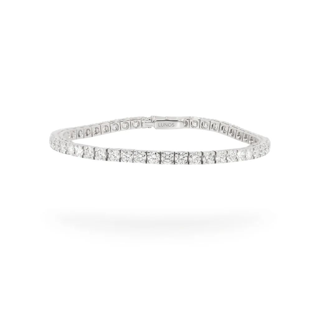 Tennis Bracelet in 18ct White Gold, 18cm