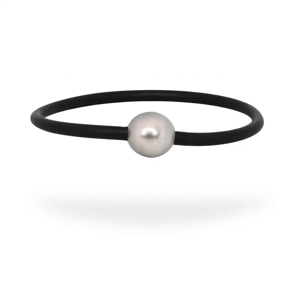 Neoprene Bracelet 21cm, Tahitian Pearl Light