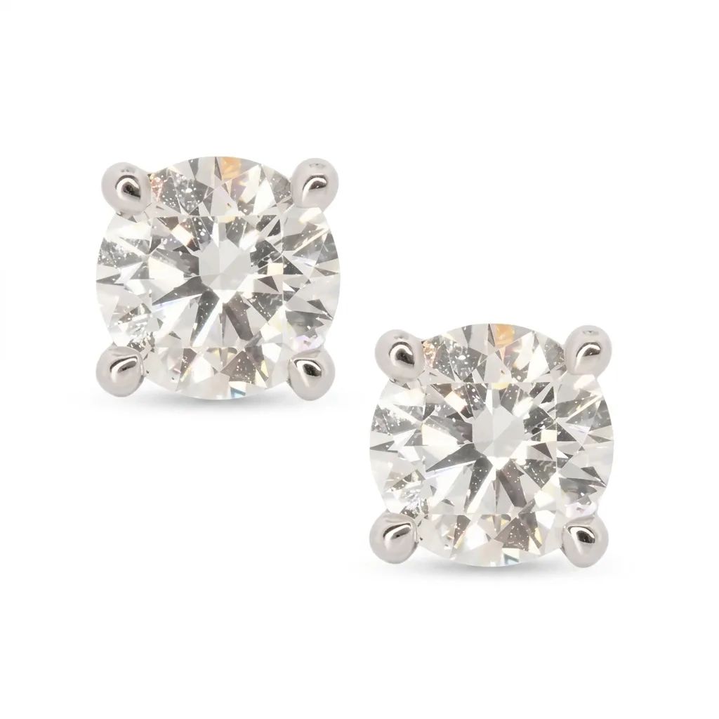 Diamond Studs in Platinum