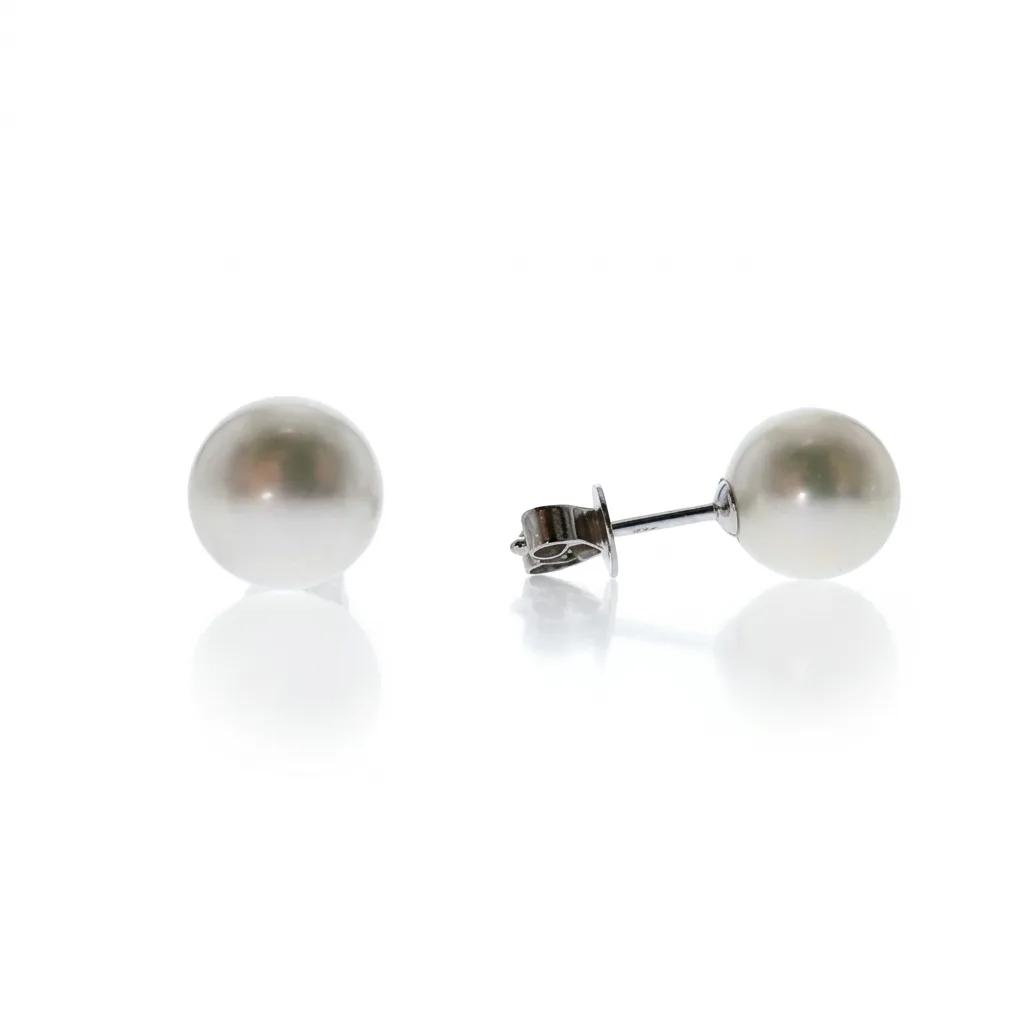 Lust Broome Pearl Stud Earrings in 18ct White Gold