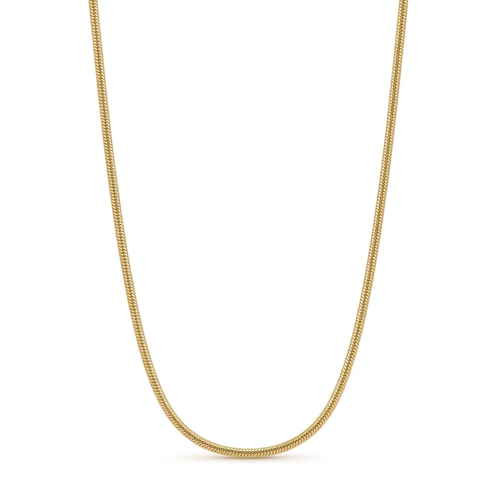 Snake Chain in 18ct Yellow Gold, 45cm