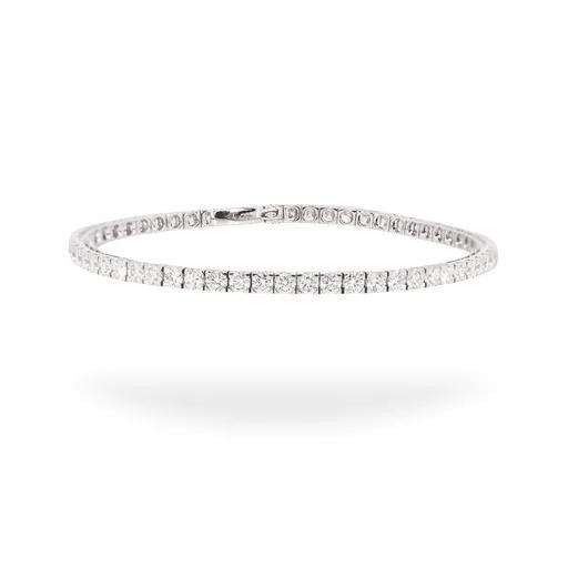 Tennis Bracelet in 18ct White Gold, 18.5cm