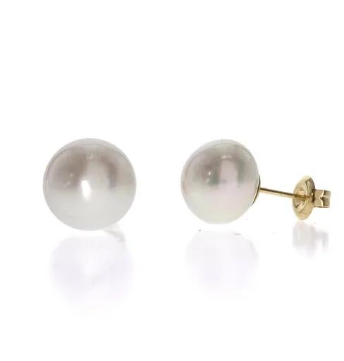 Broome Pearl Earrings in 18k Yellow Gold