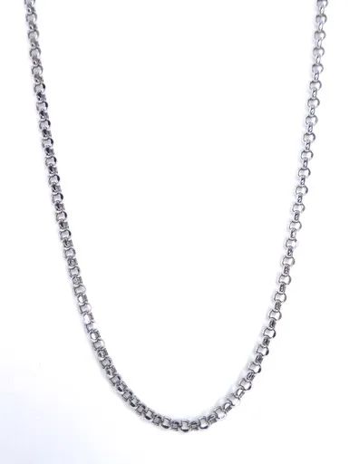Belcher Chain in 18ct White Gold, 45cm