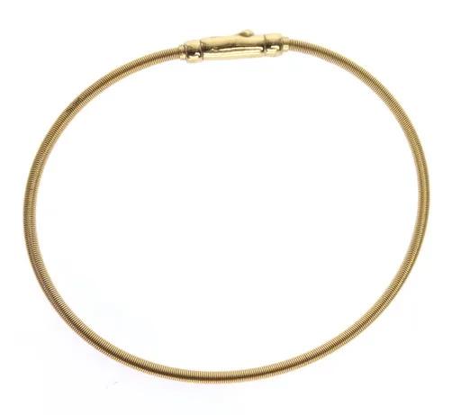 Cable Bracelet in 18k Yellow Gold, 19cm