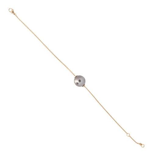 Floating SSP & Tahitian Bracelet in 18ct Rose Gold