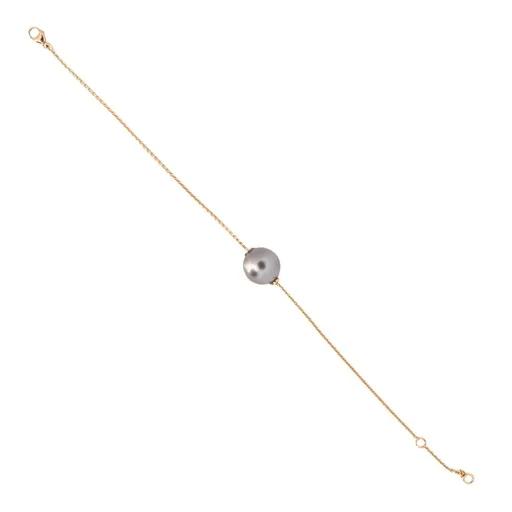 Floating SSP & Tahitian Bracelet in 18ct Rose Gold