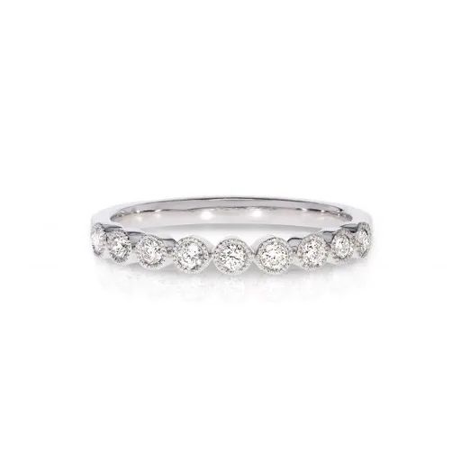 Bezel Milgrain Eternity Ring in 950 Platinum