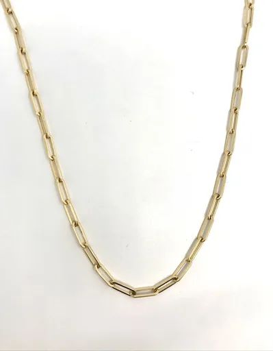 Oval Link Chain in 18k Yellow Gold, 55cm