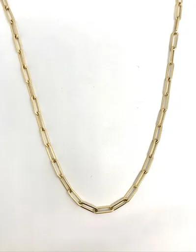 Oval Link Chain in 18k Yellow Gold, 55cm