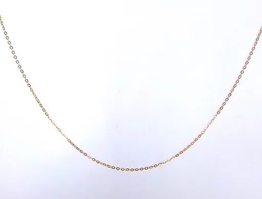 Laser Cut Belcher Chain in 18ct Yellow Gold, 45-42cm Adjustable