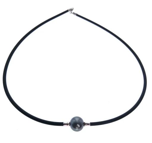 Tahitian Pearl & Sterling Silver Chain